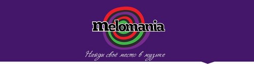 Логотип компании Melomania, музыкальная школа
